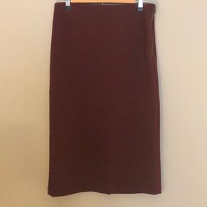 Burgundy Midi Loft skirt size: small
